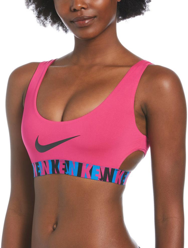 Nike Nike Logo Tape Bikini Oberteil Damen - prime pink - 0 | SportScheck