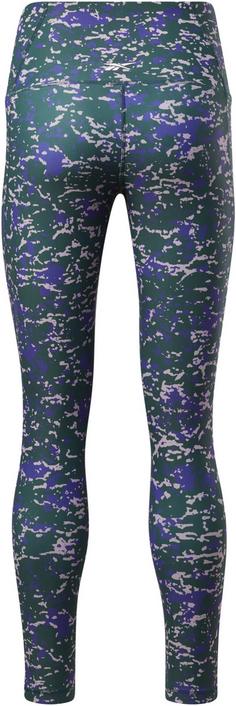 Rückansicht von Reebok Lux Tights Damen forest green