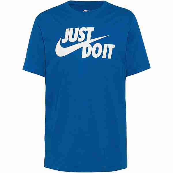 Nike NSW JUST DO IT SWOOSH T-Shirt Herren dk marina blue-white