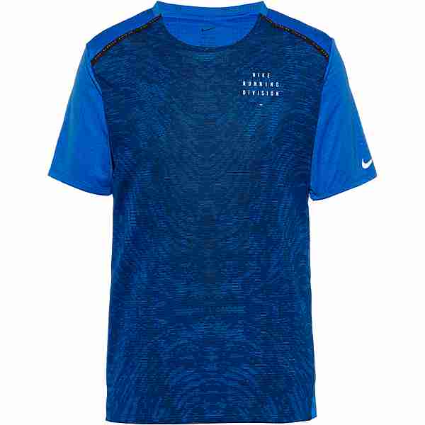 Nike Rise 365 Funktionsshirt Herren medium blue-reflective silv