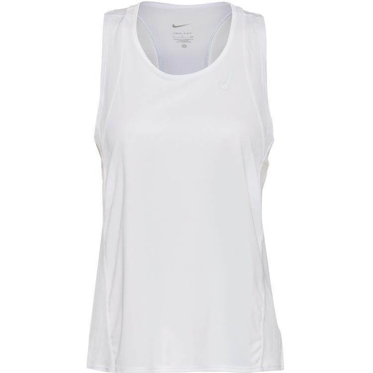 Nike Nike RACE Funktionstank Damen - white-reflective silv - 0 | SportScheck