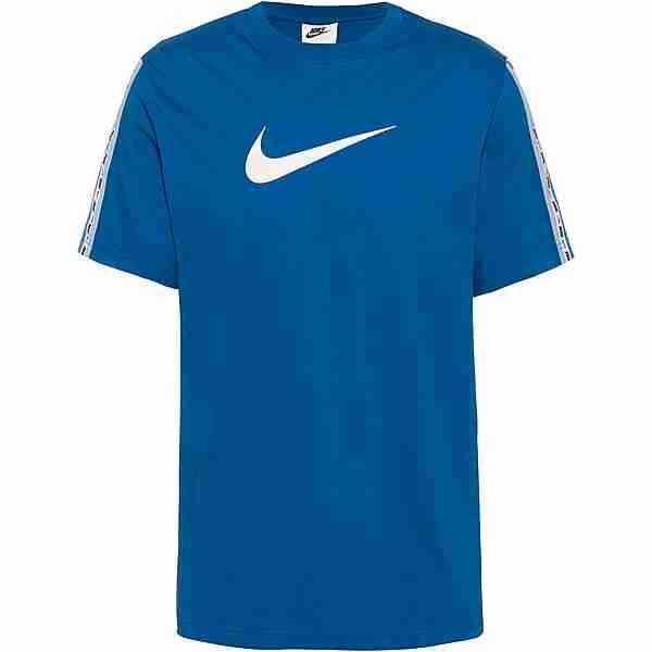 Nike NSW Repeat T-Shirt Herren dark marina blue-dutch blue-white