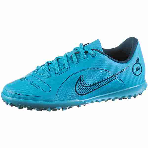 Nike Jr. Mercurial Vapor 14 Club TF Fußballschuhe Kinder chlorine blue-laser orange