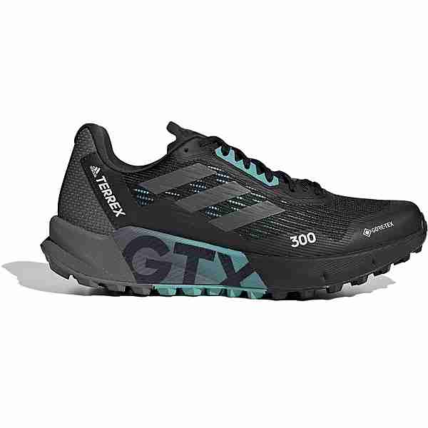 adidas GTX AGRAVIC FLOW Trailrunning Schuhe Damen core black-grey six-mint ton