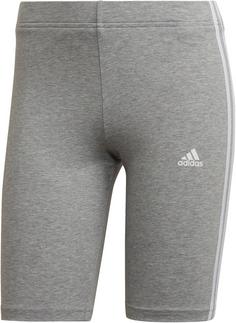 adidas Essentials 3-Streifen Tights Damen medium grey heather-white