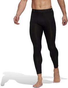 Rückansicht von adidas Techfit AEROREADY Tights Herren black