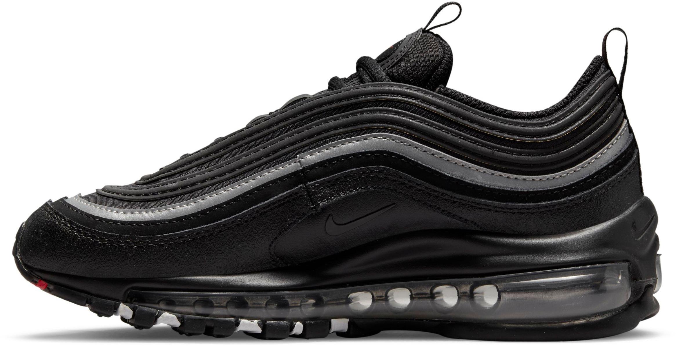 Air max 97 black and white red on sale