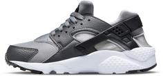 Rückansicht von Nike Huarache Run Sneaker Kinder wolf grey-black-dark grey-white