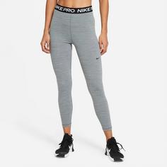 Rückansicht von Nike Pro 365 7/8-Tights Damen smoke grey-htr-black-black