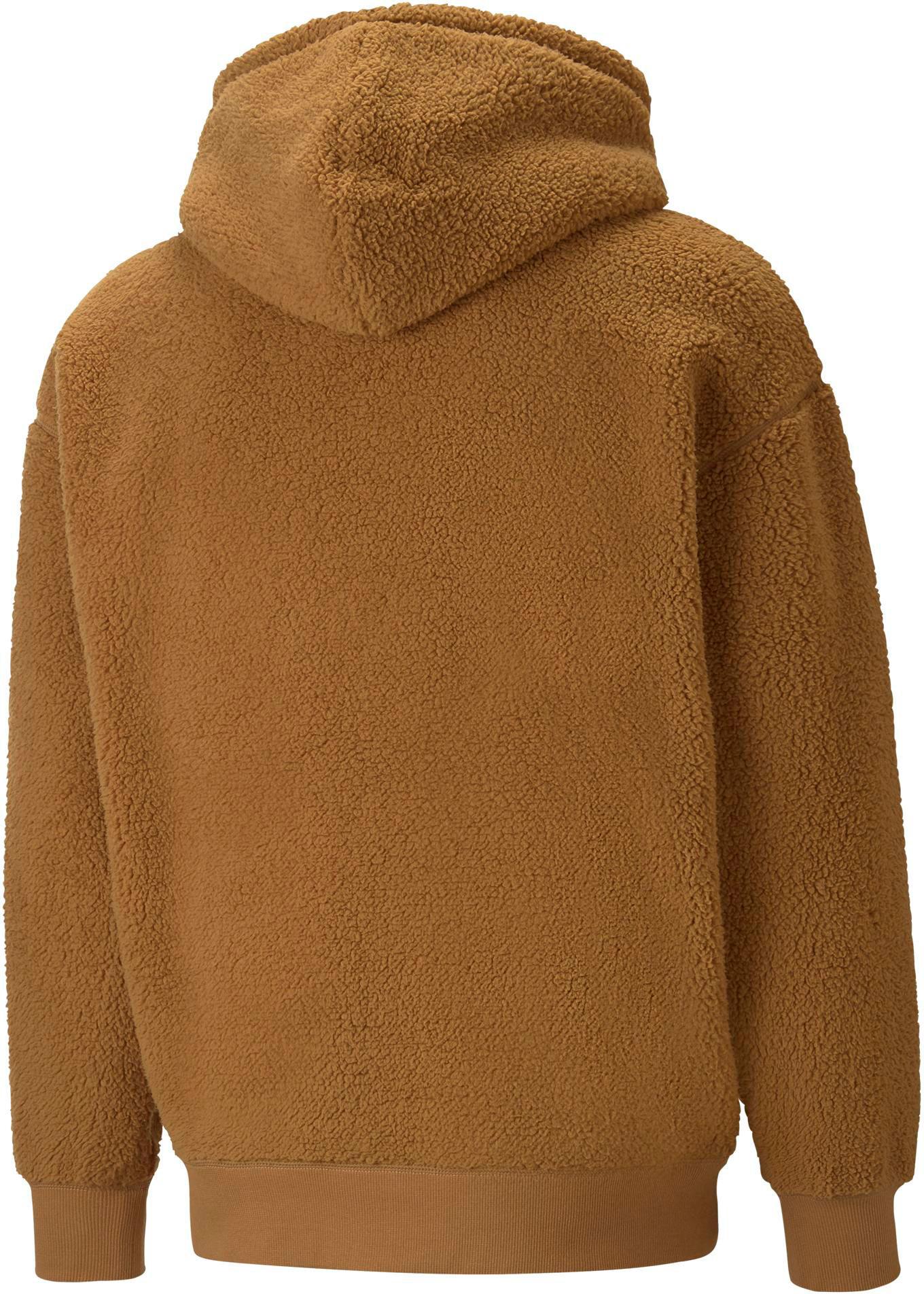 Tan fleece pullover new arrivals