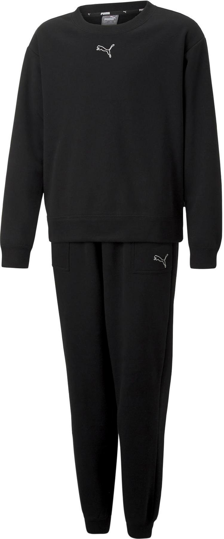 PUMA PUMA LOUNGEWEAR Trainingsanzug M&auml;dchen - puma black - 0 | SportScheck