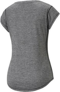 Rückansicht von PUMA FAVORITE HEATHER CAT Funktionsshirt Damen black heather