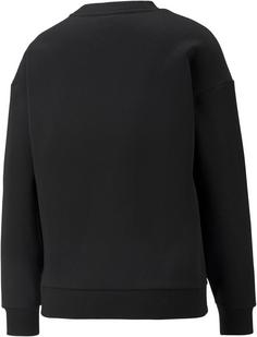 Rückansicht von PUMA Power Tape Sweatshirt Damen puma black
