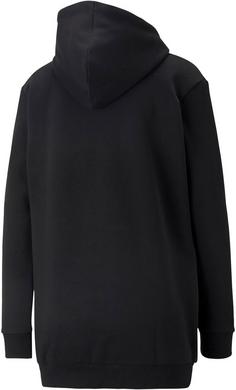 Rückansicht von PUMA Power Tape Hoodie Damen puma black