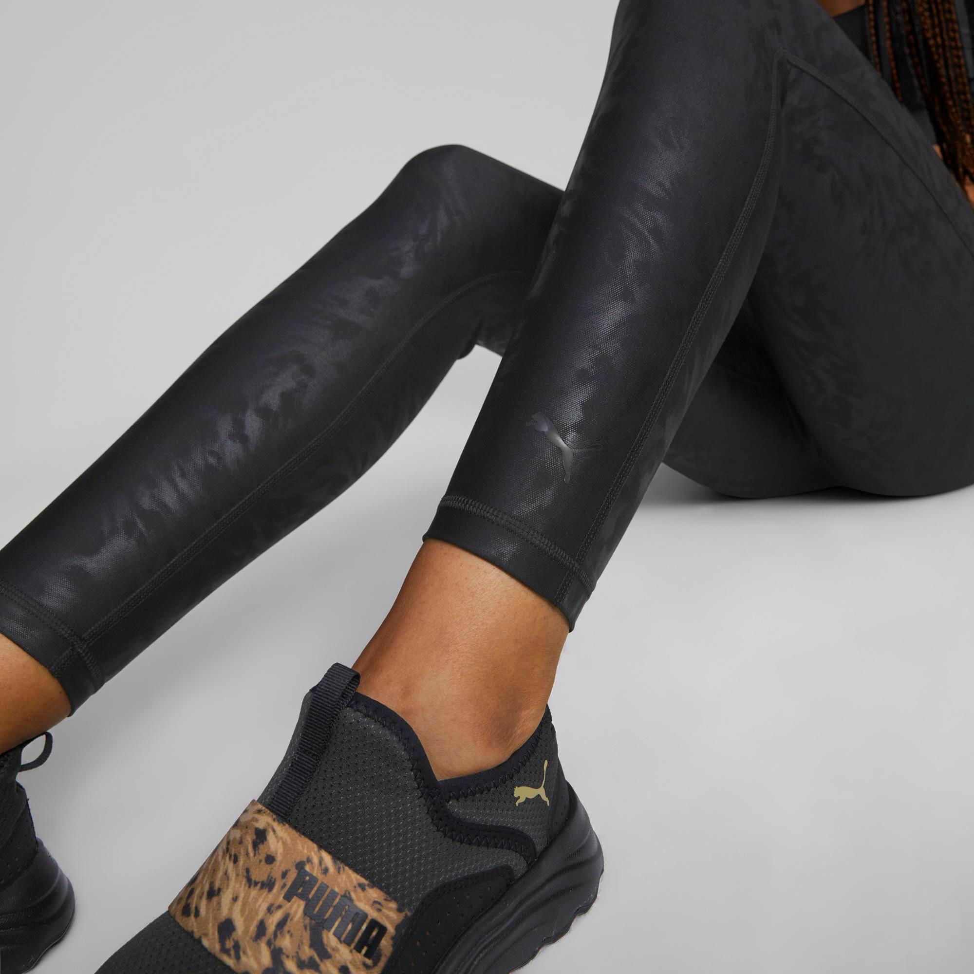 Puma Safari Glam Leggings PUMA Safari Glam Tights Damen Black-fur