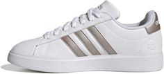 Rückansicht von adidas Grand Court 2.0 Sneaker Damen ftwr white-platin met-platin met