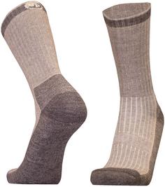 Rückansicht von UphillSport Merino HONKA Wandersocken light grey-grey