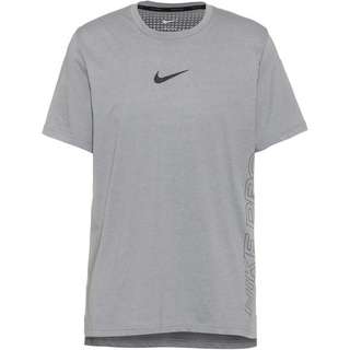 Nike Pro Burnout Funktionsshirt Herren particle grey-white-black