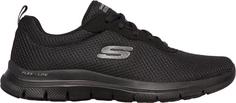 Skechers Flex Appeal 4.0 Sneaker Damen black mesh-trim