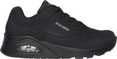 Skechers Uno Sneaker Damen black durabuck