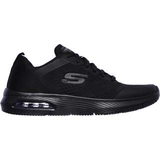 Skechers Dyna Air Sneaker Herren black mesh-synthetic-black trim