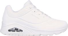 Skechers Uno Sneaker Damen white durabuck-mesh trim