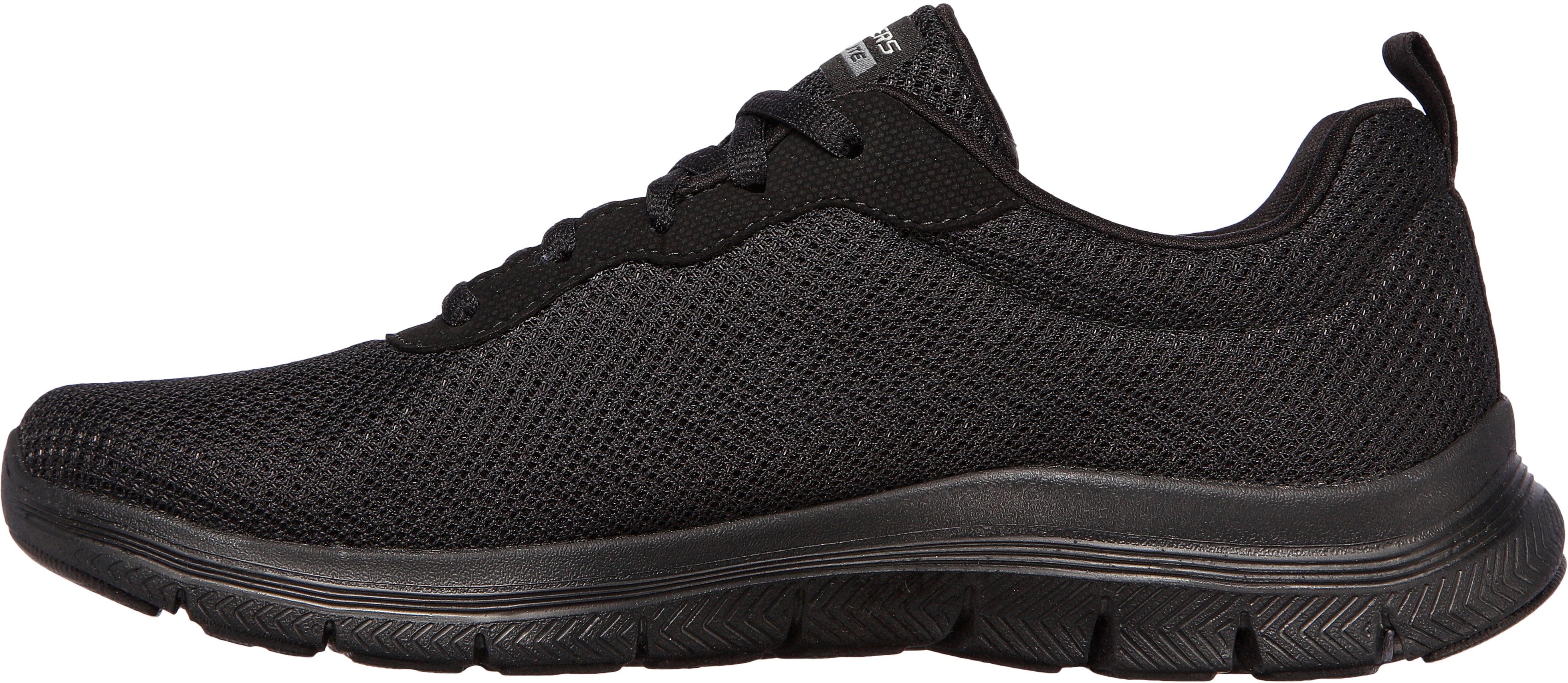 Skechers Flex Appeal 4.0 Sneaker Damen black mesh trim im Online Shop von SportScheck kaufen