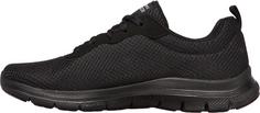 Rückansicht von Skechers Flex Appeal 4.0 Sneaker Damen black mesh-trim