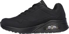 Rückansicht von Skechers Uno Sneaker Damen black durabuck