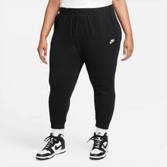 Rückansicht von Nike NSW CLUB Sweathose Damen black-white