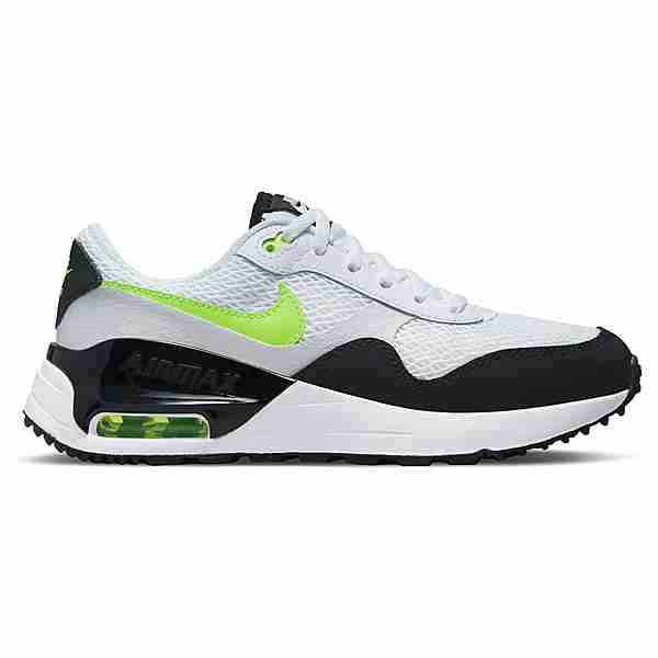as Bewust joggen Nike AIR MAX SYSTM GS Sneaker Kinder white-black-volt-pure platinum im  Online Shop von SportScheck kaufen