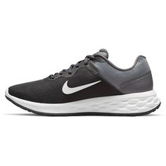 Rückansicht von Nike REVOLUTION 6 Laufschuhe Herren iron grey-white-smoke grey-black