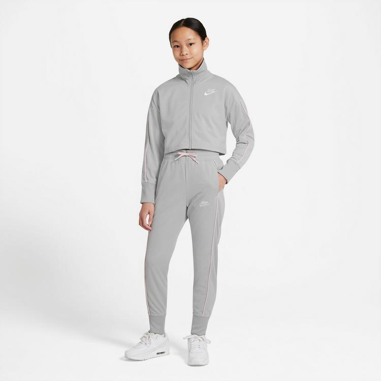 Nike Nike NSW Trainingsanzug M&auml;dchen - lt smoke grey-pink foam-white - 0 | SportScheck
