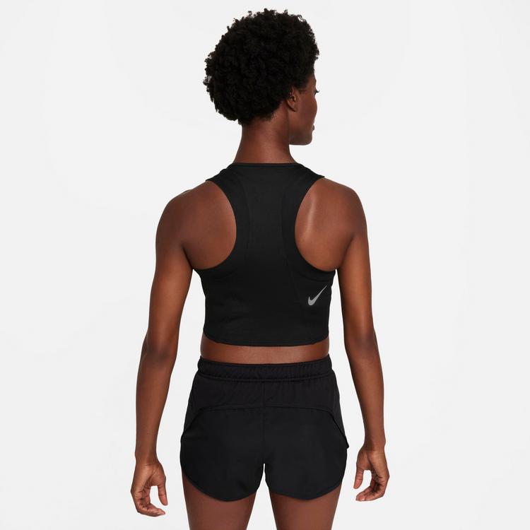 Nike Nike DRI-FIT RACE Croptop Damen - black-reflective silv - 1 | SportScheck