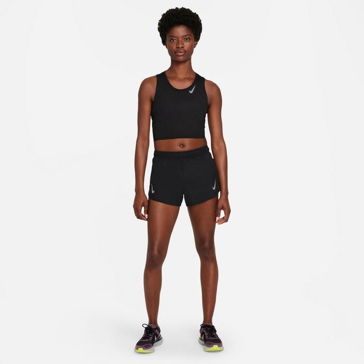 Nike Nike DRI-FIT RACE Croptop Damen - black-reflective silv - 4 | SportScheck