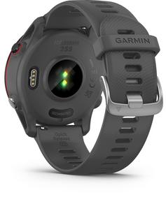 Rückansicht von Garmin Forerunner 255 Basic Sportuhr slate grey