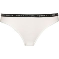 Rückansicht von Tommy Hilfiger String Damen medium grey htr-white-black