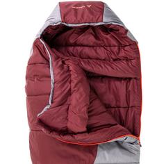 Rückansicht von VAUDE Kamet Basic Kunstfaserschlafsack dark cherry