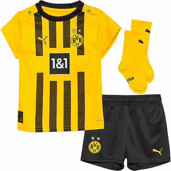 PUMA Borussia Dortmund 22-23 Heim Babykit Trainingsanzug Kinder cyber yellow