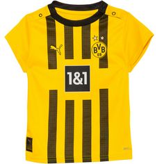 Rückansicht von PUMA Borussia Dortmund 22-23 Heim Babykit Trainingsanzug Kinder cyber yellow