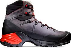 Rückansicht von Mammut GTX Trovat Advanced II High Wanderschuhe Herren asphalt-black