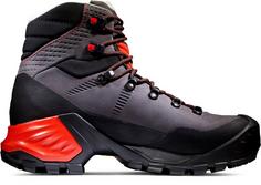 Rückansicht von Mammut GTX Trovat Advanced II High Wanderschuhe Damen asphalt-black