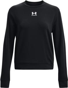 Under Armour Rival Funktionssweatshirt Damen black-white