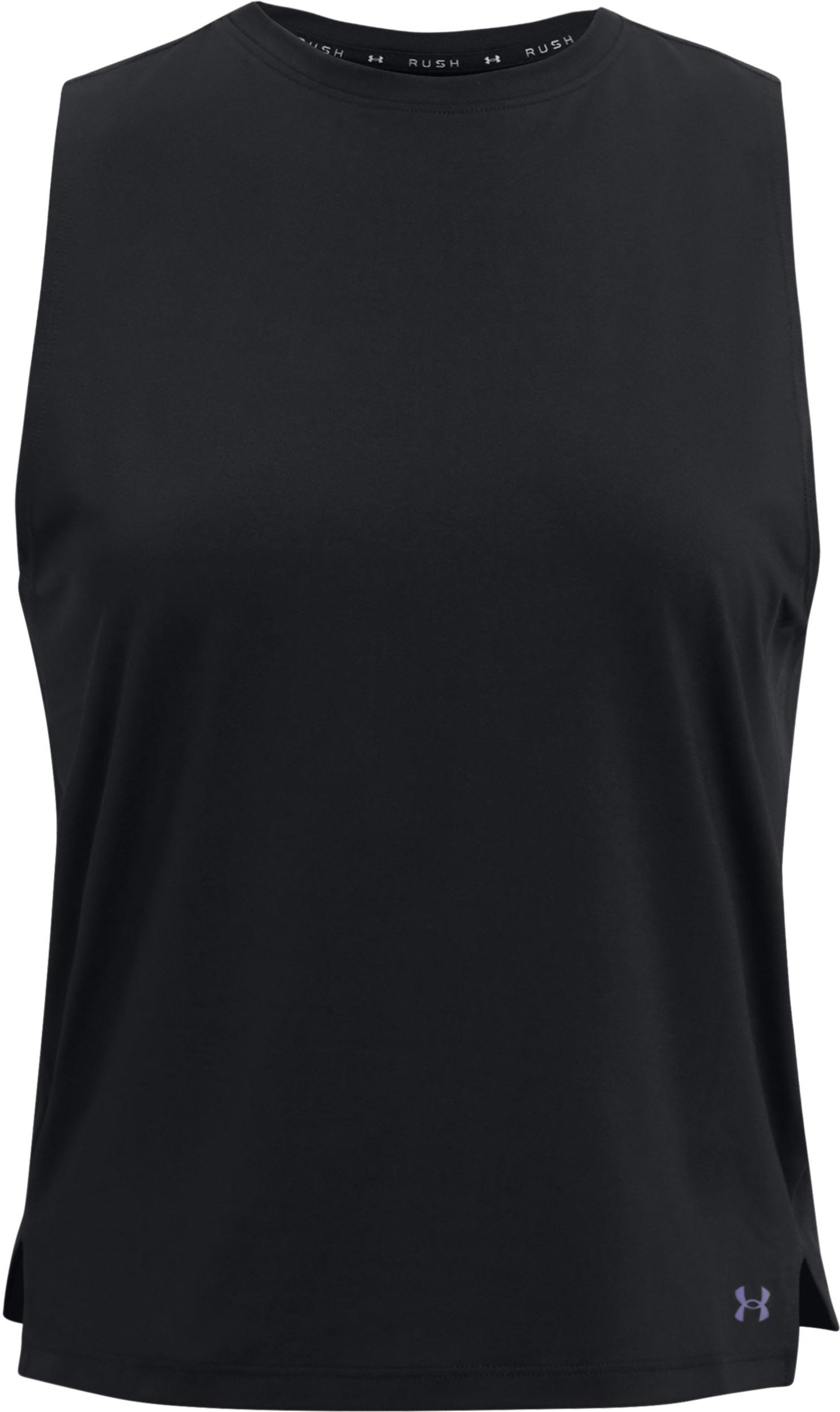 Under Armour Rush Funktionstank Damen black-iridescent
