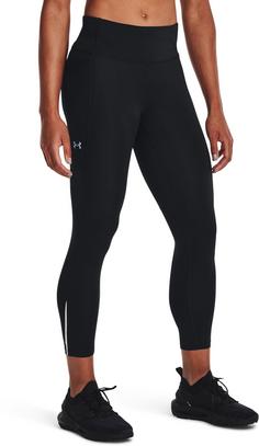 Rückansicht von Under Armour Fly Fast 3.0 Lauftights Damen black-black-reflective