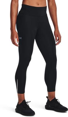 Rückansicht von Under Armour Fly Fast 3.0 Lauftights Damen black-black-reflective