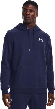 Rückansicht von Under Armour Essential Hoodie Herren midnight navy-white