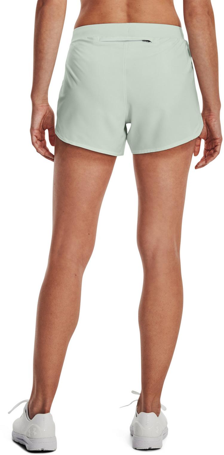 Under Armour Under Armour Fly By Elite Funktionsshorts Damen - illusion green-orange ice-reflective - 1 | SportScheck