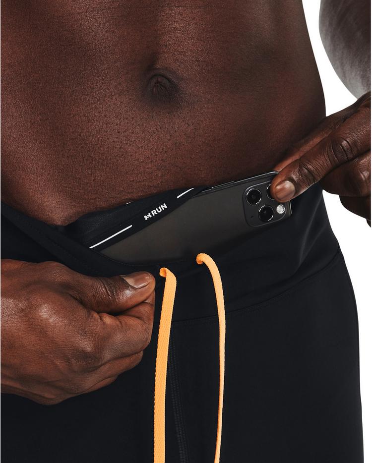 Under Armour Under Armour SPEEDPOCKET Lauftights Herren - black-orange ice-reflective - 4 | SportScheck