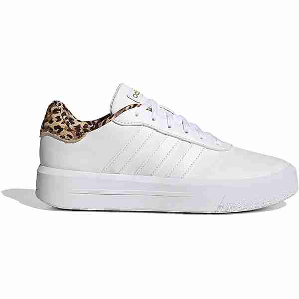 adidas Court Platform Sneaker Damen ftwr white-ftwr white-gold metallic